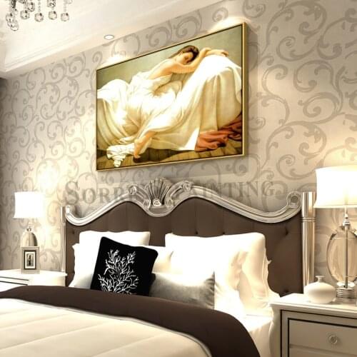 World Famous Sleeping Beauty Canvas Oil Painting Home Bedroom Decor Posters And Prints Pictures for Living Room Wall Art Artwork