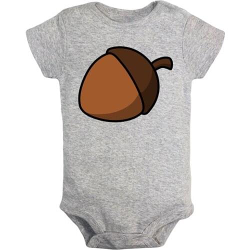 Cartoon Hazelnut Cute Bear Clownfish Newborn Baby Girl Boys Clothes Short Sleeve Romper Jumpsuit Outfits 100% Cotton Present