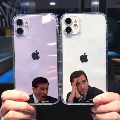 The Office Phone Case Transparent soft For iphone 5 5s 5c se 6 6s 7 8 11 12 plus mini x xs xr pro max