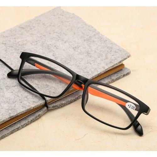 Fashion Women Men Reading Glasses TR90 Ultralight Retro Resin Clear Lens Female Male Reader Eyewear Presbyopic Glasses +1.0 2.0