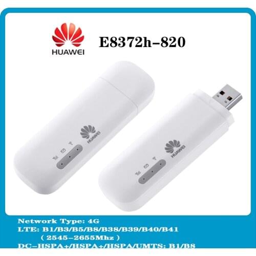 Original Unlocked Huawei E8372 E8372h-820 Wingle LTE Cat4 Universal 4G USB Modem WiFi Mobile Dongle PK E8278