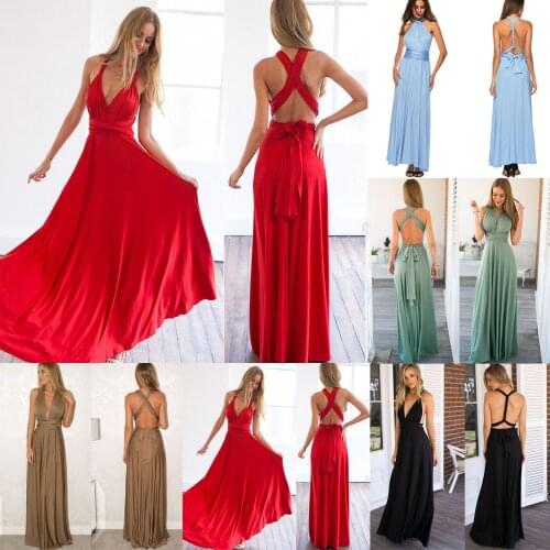 Sexy Backless Spaghetti Strap Dress Fashion Women Hight Waist Evening Party Dress Elegant Female Cross Bandage Maxi Dress Robe