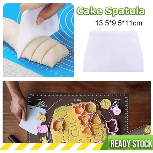 PP Dough Intestine Flour Cream Spatula Trapezoid Bread Pizza Fondant Cake Chocolate Scraper Noodle Knife Pastry Baking Tool