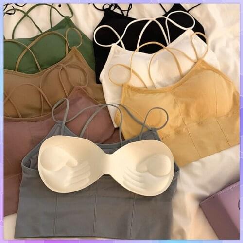 Sexy Strapless Women Tube Top Sling Feminine Black Corset Top Strap Crop Top Summer Women Cami Top Seamless Vest Camisole