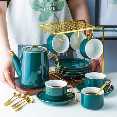 Modern Metal Mug Tree Holder Stand for Counter 6 Hooks Coffee Cup Display Hanger Rack Organizer for Kitchen Cabinet