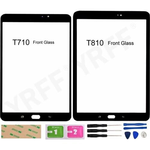 Glass Panel For Samsung Galaxy Tab S2 8.0 T710 / S2 9.7 T810 (No LCD Touch Screen) Front Glass Screen Panel Assembly Parts