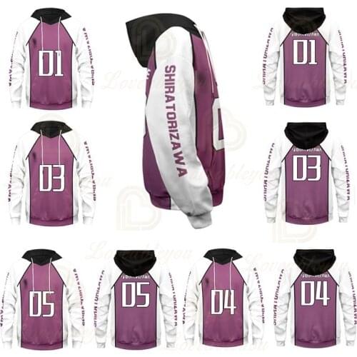 Anime Haikyuu High School Cosplay 3D Print Hoodie Fashion Mens Sweatshirt Streetwear Unisex Autumn Pullover Hoody Clothing
