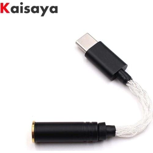 USB Type-C Audio Charging Adapter Type C to 3.5mm 4.4mm 2.5mm Stereo Headphone Jack with High-end Decoder HiFi DAC Chip