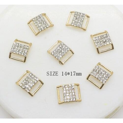 ZMASEY Alloy 14*17mm eight characters Buckles 10pcs/lot Metal Buckles for Wedding Belt Craft Ribbon Accesories Decoration