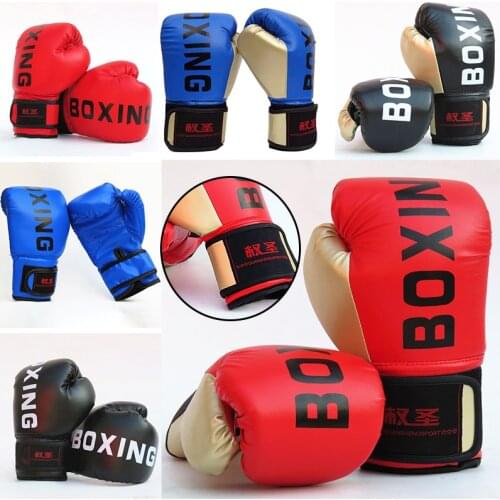 Boxing Gloves for Kids Adults Muay Thai Boxe Sanda Equipment Free Fight Martial Arts Kick Boxing Training Glove Training