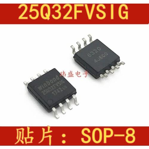 10pcs W25Q32 W25Q32FVSIG 25Q32FVSSIG SOP-8