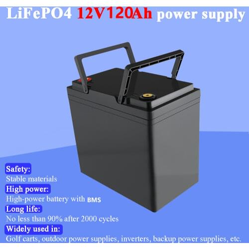 Land Voyager 12V 100ah 120Ah Lifepo4 battery pack waterproof lithium battery pack 12.8v batteries for boat motor, inverter,etc