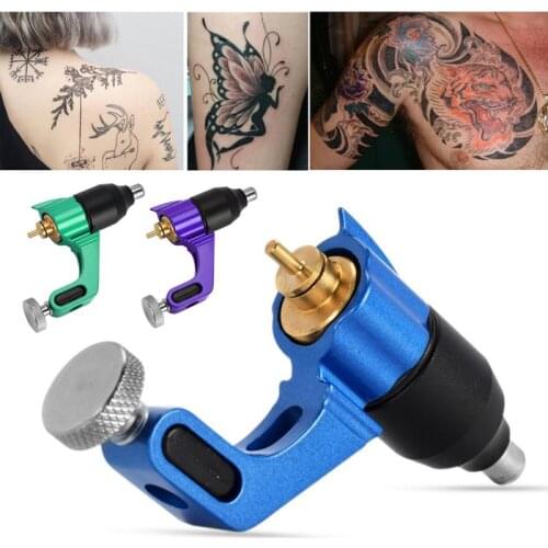 4 Colors Bend Bow Styling Rotary Tattoo Machine Alloy Lightweight Tattoo Motor Tattoo Tool Permanent Tattoo Machine Body Arts