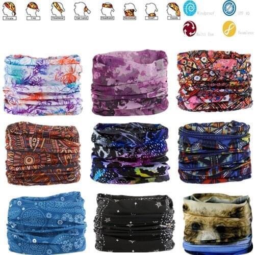 1601-1650 Outdoor Scarf Men Women Sun Protection Bandana Neck Gaiters Riding Camping Scarf Activities Seamless Magic Headband