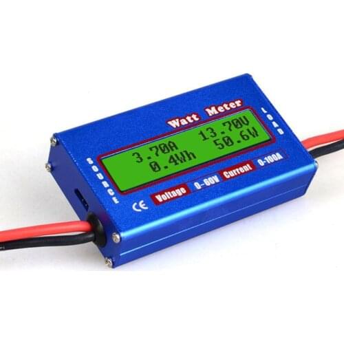Digital LCD DC 60V 100A Balance Voltage Battery Power Analyzer RC Watt Meter Wattmeter Tester Checker Balancer Charger RC Tools