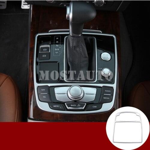 For Audi A7 S7 Interior Console Gear Shift Box Frame Trim Cover 2012-2018 1pcs Car Accessories Interior Car Decor Car Trim