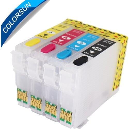 For Epson T1801 T1811 Refillable Ink Cartridge For Epson XP325 XP102 XP202 XP205 XP305 XP405 XP225 XP322 XP422 With ARC Chips