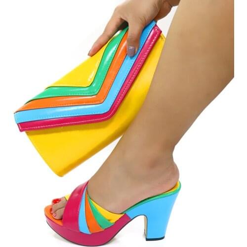 Doershow shoes and bag matching set italy 2020 designs for african shoes and bags wedding party free shipping!! SGF1-1