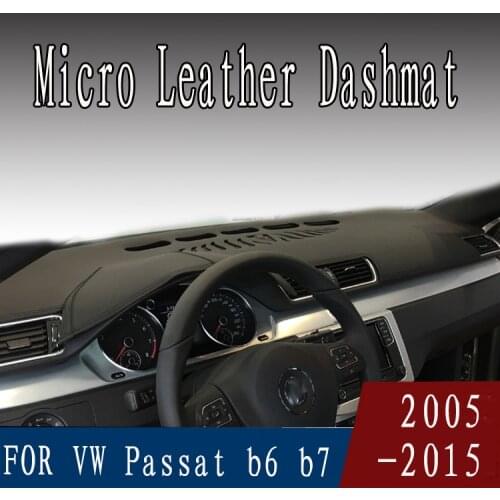 For vw Volkswagen Passat cc B6 B7 2005-2015 micro leather dashmat dashboard cover prevent sunlight pads dash mat LHD+RHD