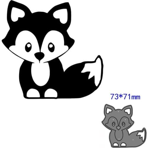 Metal cutting dies cut die mold fox decoration Scrapbook paper craft knife mould blade punch stencils dies