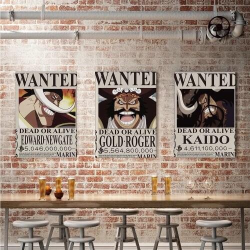 Canvas Modular One Piece Reward Pictures Home Decoration Anime Character Set Paintings Wall Art Prints Posters For Living Room