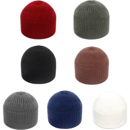 Muslim Men Prayer Hat Beanie Islamic Skull Crochet Bundle pack Muslim Mens Hats Turkish in Solid Colors