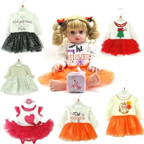 New Arrival 40-50cm Reborn Doll Clothes Cute Style Dress 15-19 inches Doll Clothes DIY Doll Accessories For Baby Dolls