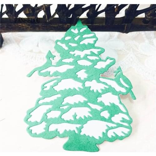 PANFELOU Snow in the tree DIY Halloween Embossing mould card paper die stencils punch Metal cuts dies cutting
