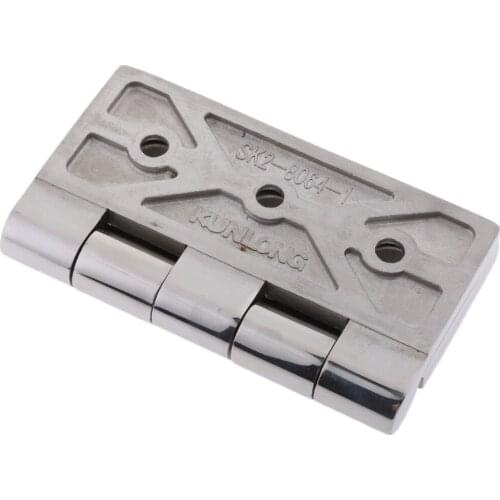 Door Cabinet Butt Hinge 100x100x6 MM Fixed Pin Marine Grade Stainless Steel