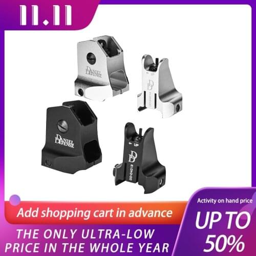 Tactical NC DD fixed front and rear iron sight combination for hunting Airsoft AR15 Riflescope sight