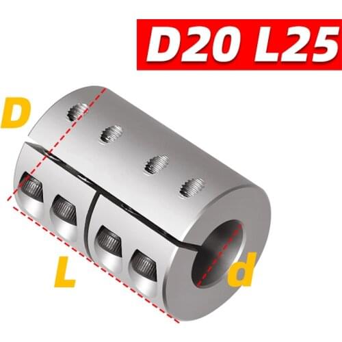 D20 L25 High Precision Rigid Coupling 3D Printers Parts Aluminium alloy Shaft Coupler Screw For Stepper Motor Accessories parts