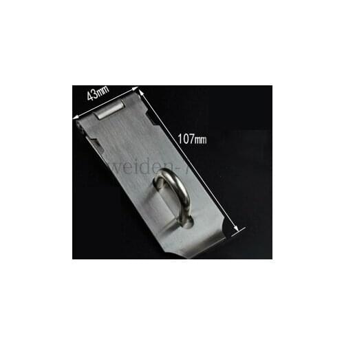 Stainless Steel Hasp Staple Safety Door Bolt Latches for Padlock 1pc 107x43mm
