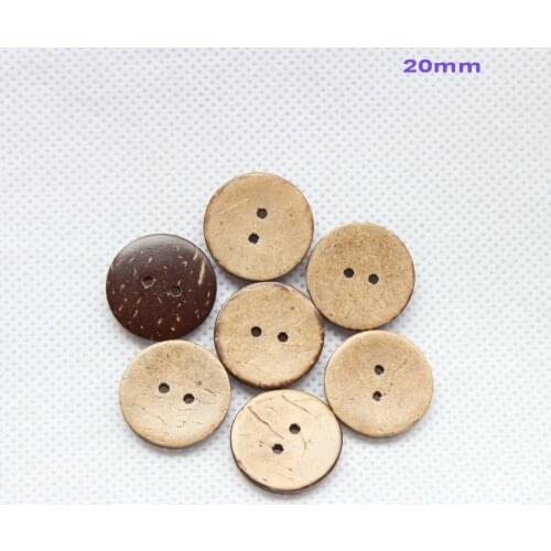 200pcs)20mm Personalized plain shell coconut buttons bulk supplies with your own shop name or message 0.8"-CO1041C