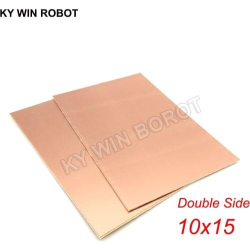 1 pcs FR4 PCB 10*15cm Double Side Copper Clad plate DIY PCB Kit Laminate Circuit Board 10x15cm 100x150x1.6mm