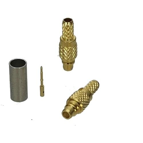 1Pcs Connector MMCX Male Plug Crimp RG174 RG316 LMR100 cable RF Coaixal