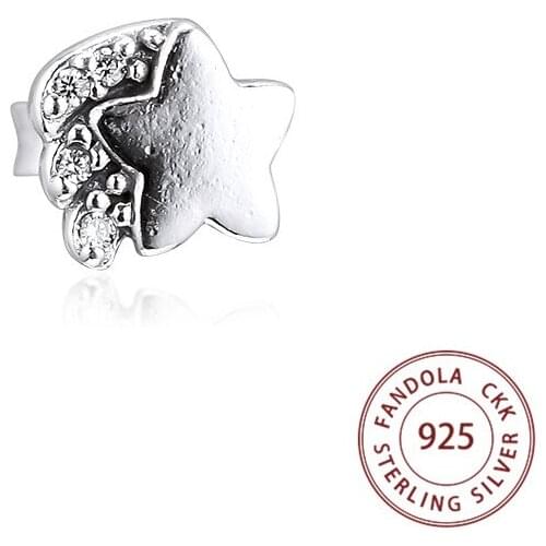 100% 925 Sterling Silver My Shooting Star Single Stud Earrings for Woman Earrings Women Silver 925 Jewelry brincos
