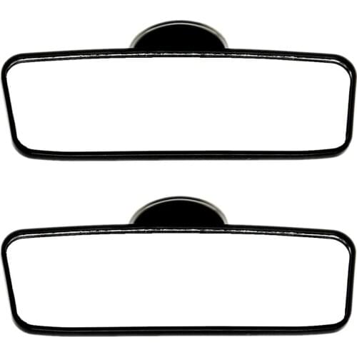 2x Universal Car Truck Interior Rear View Mirror Suction Cup Mirror