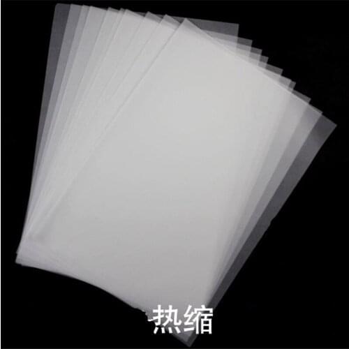 30 Pcs Heat Shrink Papers Film Sheets DIY Jewelry Hanging Craft Making Decor Paper Cards Art Scrapbooking Die Cut Polish Boards