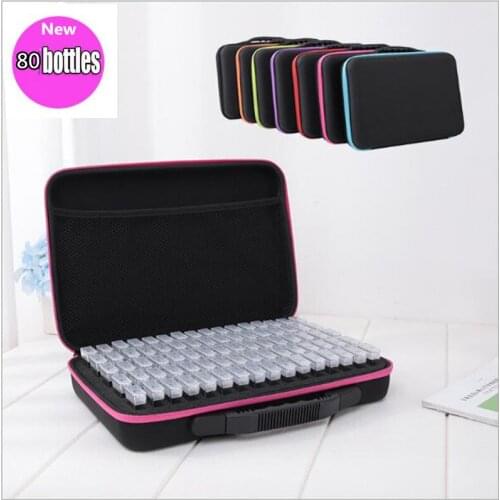 80 boxs diamond painting box Diamond Embroidery Accessories diamond mosaic Carry Case Container Storage Box Hand Bag Tools