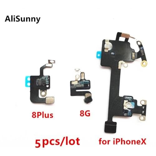 AliSunny 5pcs Wifi Flex Cable for iPhone 8G 8 Plus X wi-fi antenna Ribbon Replacement Parts