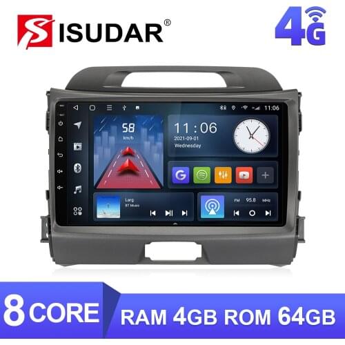 ISUDAR V57S Car Radio For KIA/Sportage 2010 2011 2012-2016 Autoradio Multimedia GPS DVR Camera RAM 2GB ROM 32GB USB IPS No 2din