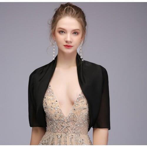 8 Colors Shrug Bolero For Women Bridesmaid Wedding Wrap Jacket Bolero Open Front Jacket Cardigan For Party Prom Dress Cape Coat