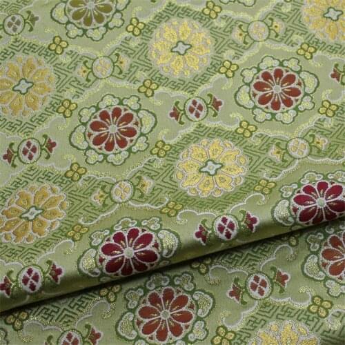 CF906 Green/Dark Blue Chinese Style Brocade Jacquard Fabric Mens Jackets Clothes Cushion Cover Home Textile DIY Sewing Material