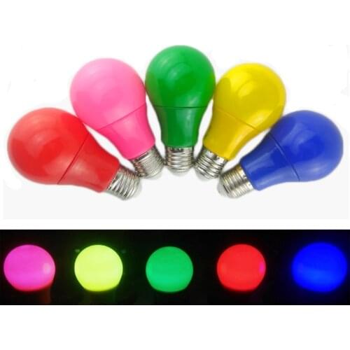 Colorful LED Bulb Lamp 5W 7W 9W E27 Lamp Red Blue Green Yellow Pink Lampara Light KTV Party Home Decor Lighting Led Bar Light