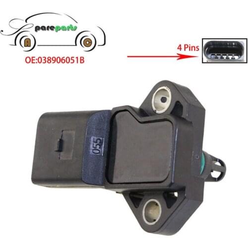 Manifold Absolute Turbo Intake Air Pressure Sensor For Audi A4 A6 VW Golf Jetta Seat Altea Skoda Fabia 0281002399 038906051B