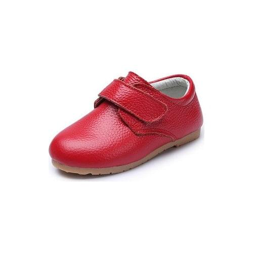 Childrens Shoes girls leather shoes flat hook&loop hot new solid wholesale fashion 2018 princess casual shoes quality fashion