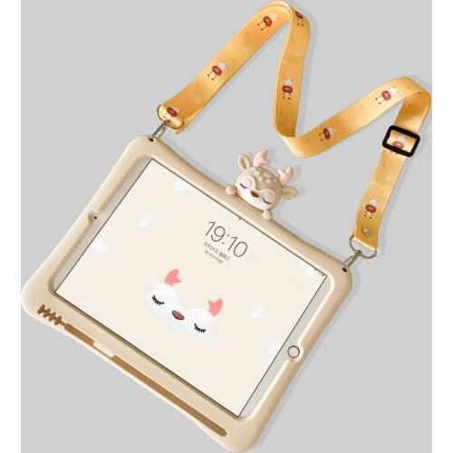 2020 Kids Case for iPad2 3 4 Soft Silicon Child Lovely Stand Tablet Cover for Ipad 6th 5th 9.7inch Mini 5 Air2 3 7 /8th Gen 10.2