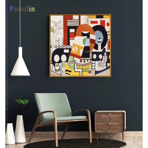 European Retro Fashion Abstract Style Posters and Prints Canvas Painting Art Wall Picture for Living Room Abstract Home Décor 03
