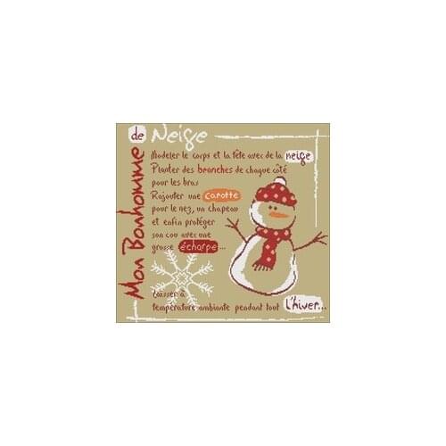Xiaoyi cotton self-matching cross stitch Cross stitch RS cotton comes with Lili plain snowman