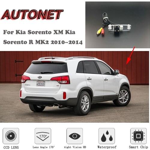 AUTONET HD Night Vision Backup Rear View camera For Kia Sorento XM Kia Sorento R MK2 2010~2014/CCD/Parking Camera